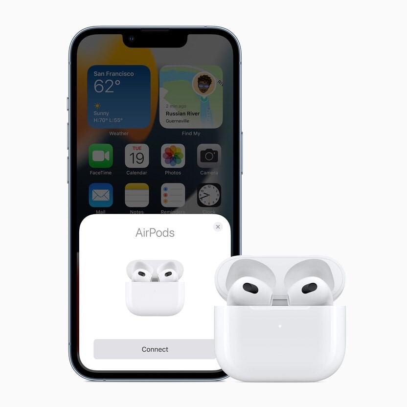 iPhone connecting to AirPods (3rd generation)
