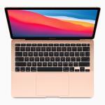 The M1-powered MacBook Air in rose gold.