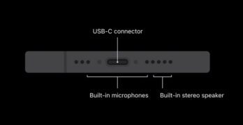 diagram showing iPhone 15 Pro mic locations