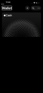 Wallet app on iPhone